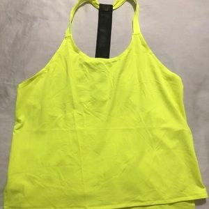 Neon racerback, crop tank with slide slits